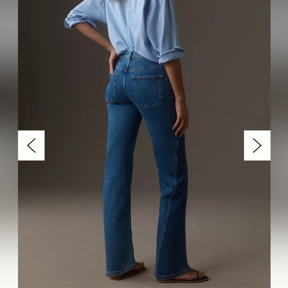 NWT PILCRO VINTAGE HIGH-RISE STRAIGHT-LEG JEANS Size 27 - Picture 2 of 12